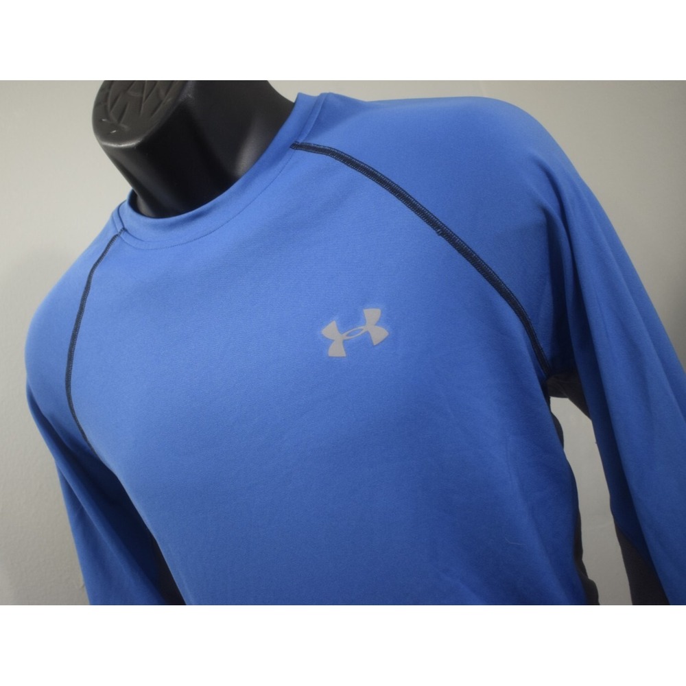 Under Armour Gym Shirt HeatGear Performance‎ Long Sleeve Vented Mens Size Medium
